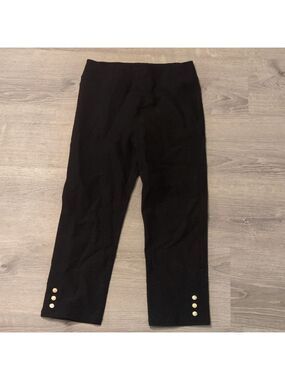 Jean-pierre klifa solid black Capri pants size medium